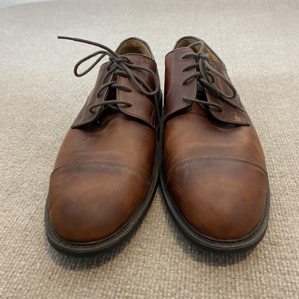 Johnston & Murphy Shoes Mens Size 12 M Brown Leather Derby Dress Oxfords XC4 - Picture 2 of 11